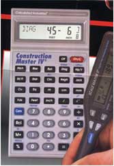 Photo of calculator with extraneous elements